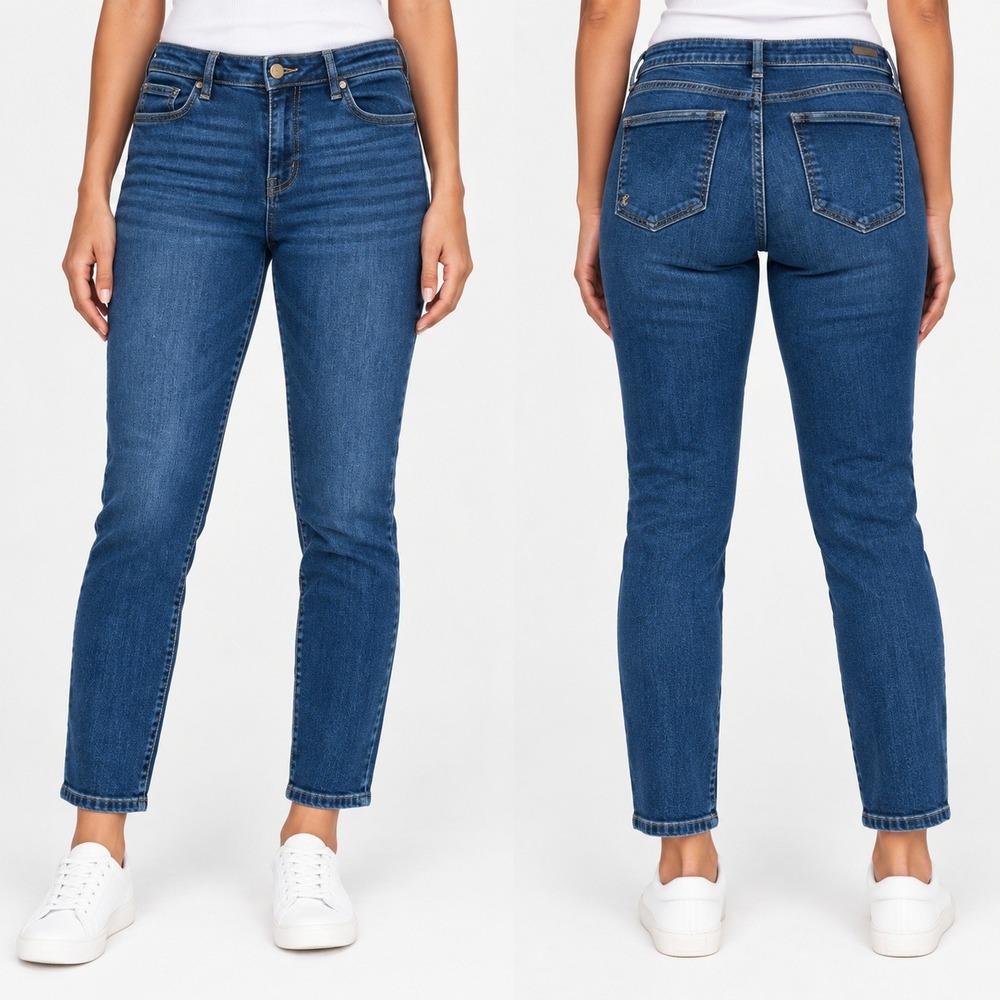 KUT from the Kloth Jeans Women 12 High Rise Ankle Skinny Blue‎ Denim 32x28